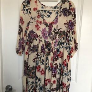 Altar’d State Floral Smock Dress